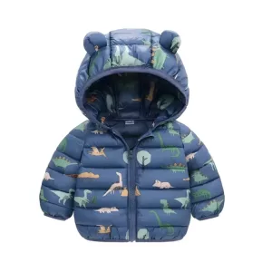 down jacket, baby jacket, hooded jacket, warm jacket