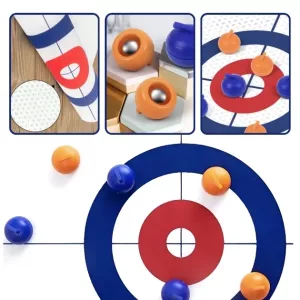 tabletop curling, table curling game, curling board game