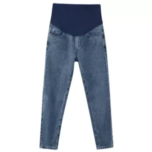 gravidbyxor, jeans med raka ben, graviditetsbyxor, gravidjeans, jeans över bump