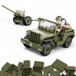 Militärfordon Leksaksbil Byggklossar