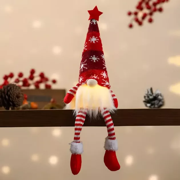 christmas led gnome decor
