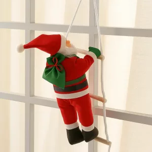 climbing santa santa, climbing ladder decoration, santa claus climbing ladder, climbing santa claus, climbing santa decoration