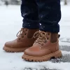winter plush boots, waterproof winter shoes, waterproof winter boots, lace up boots, waterproof boots, waterproof snow boots, waterproof insulated boots