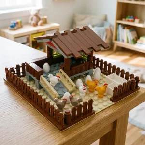 Gör det själv Hönshus Bondgårdsdjur Byggklossar för Barn