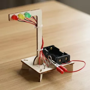 Trämodell Trafikljus Vetenskapsleksak för Barn