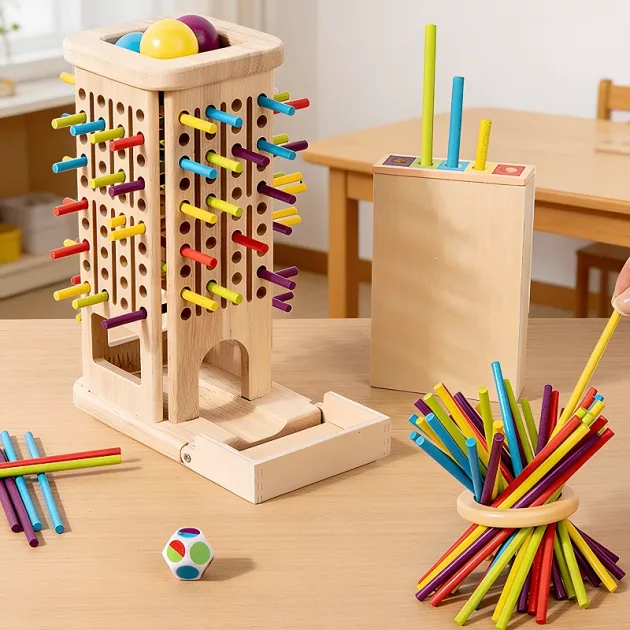 wooden stick tower game