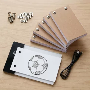 LED ritplatta med flipbooks