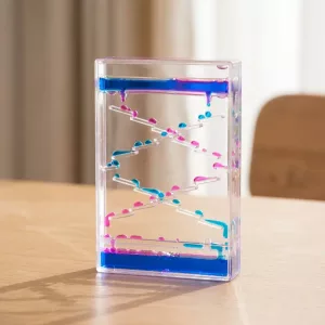 Timglas med tvåfärgad oljedroppe